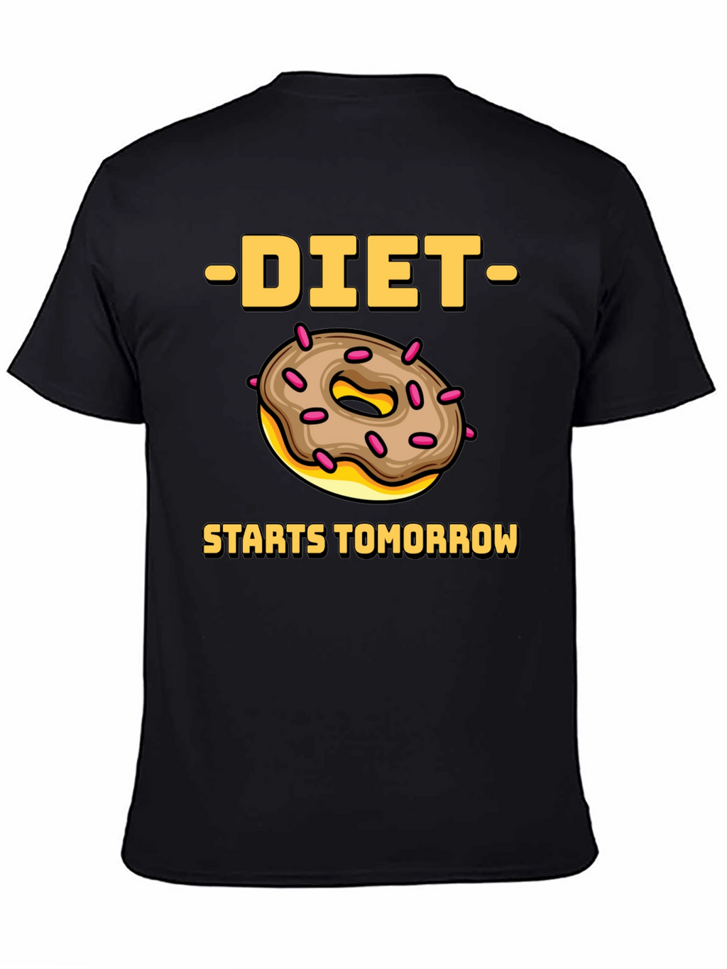 Diet Starts Tomorrow Donut Graphic Tee
