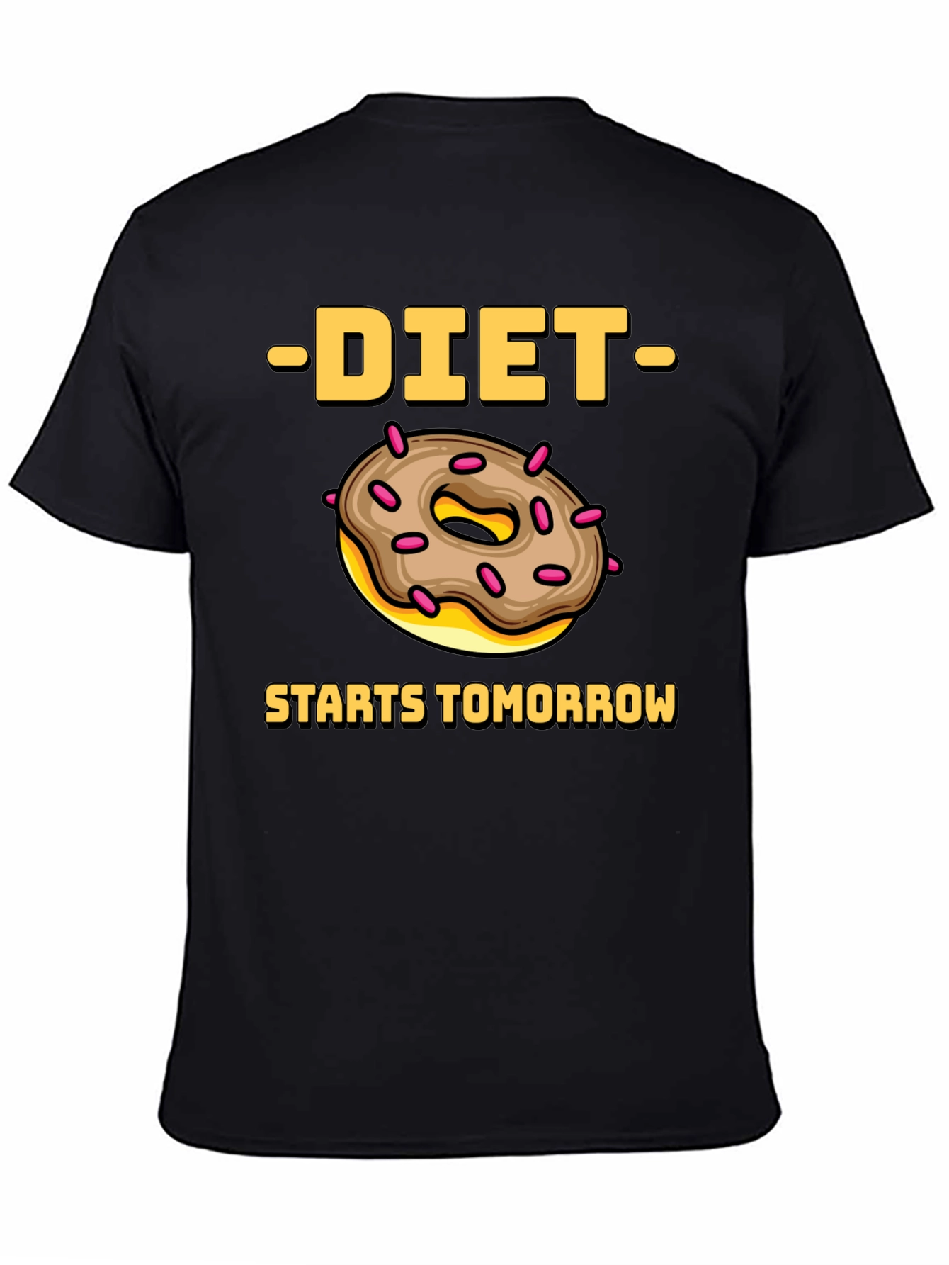 Diet Starts Tomorrow Donut Graphic Tee