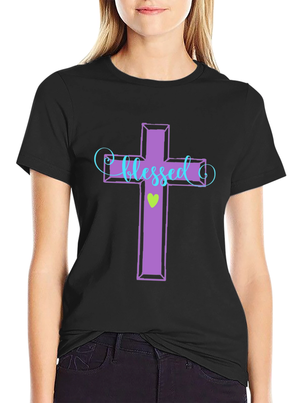 Blessed Cross Graphic T-Shirt