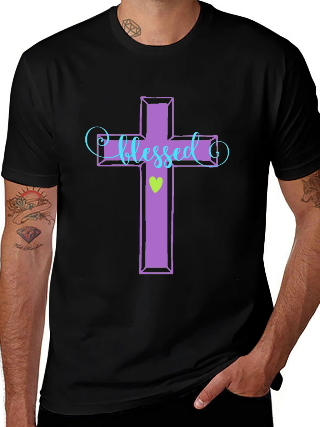 Blessed Cross Graphic T-Shirt
