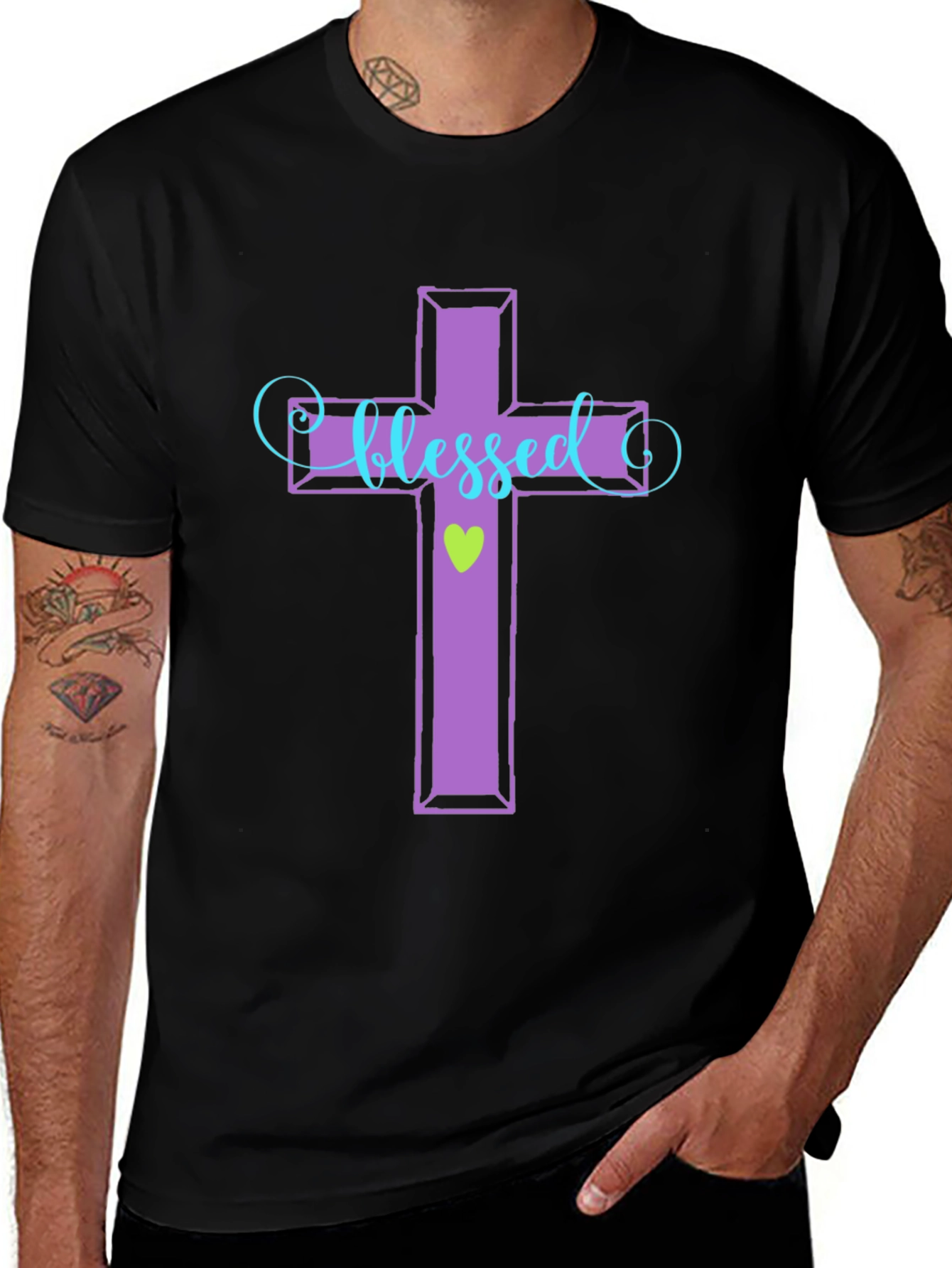 Blessed Cross Graphic T-Shirt