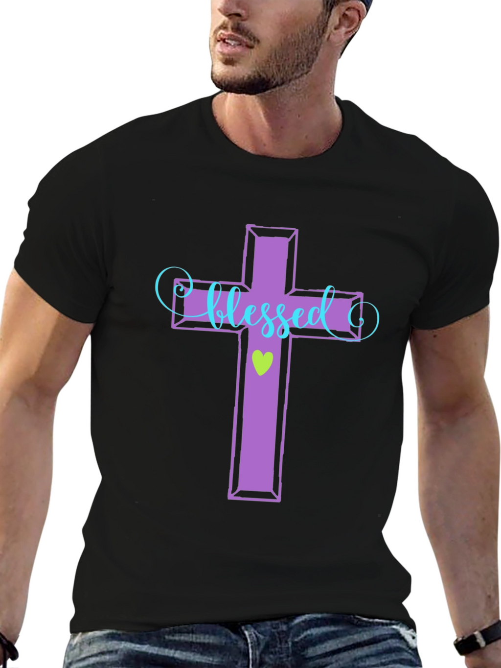 Blessed Cross Graphic T-Shirt