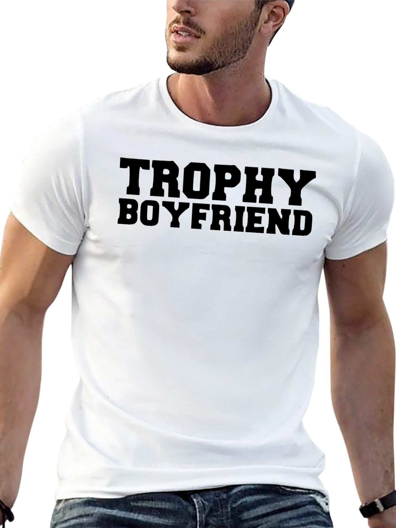 Trophy Boyfriend Black T-Shirt