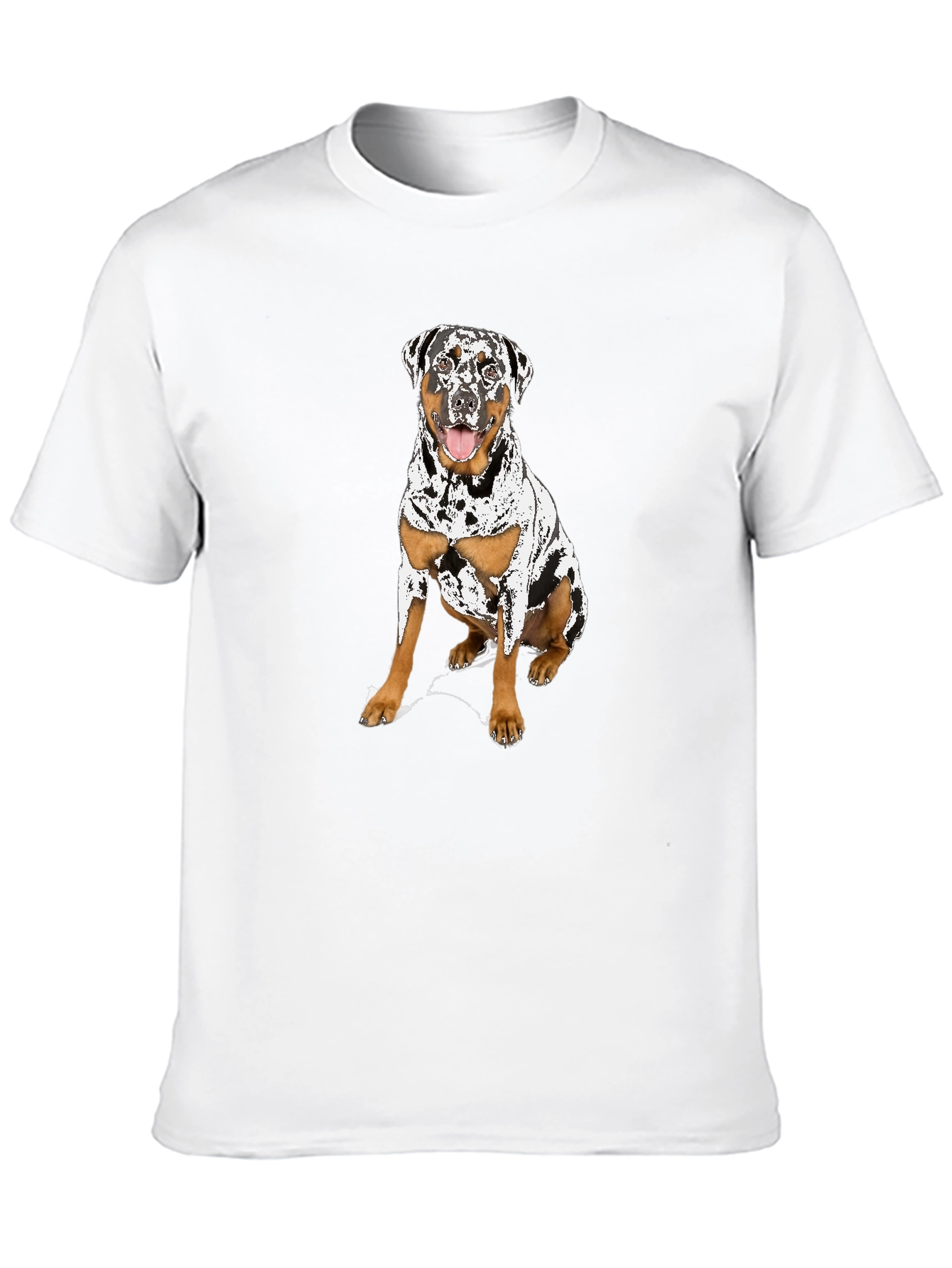 Dog Graphic T-Shirt - Black