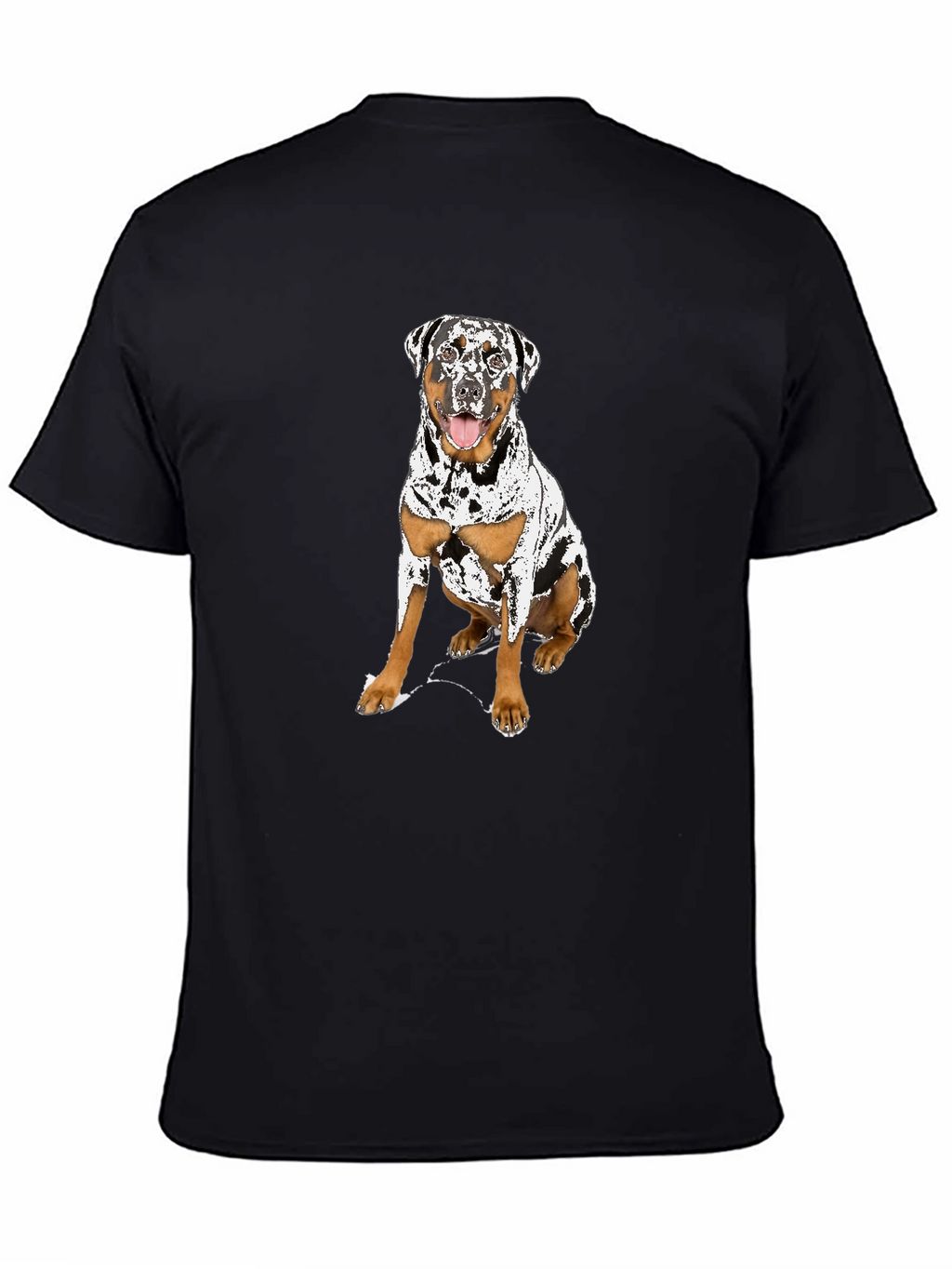 Dog Graphic T-Shirt - Black