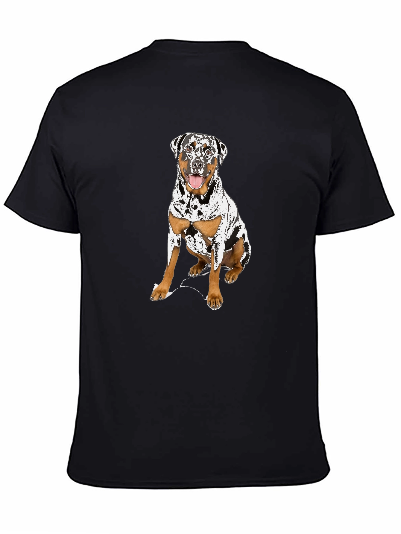 Dog Graphic T-Shirt - Black