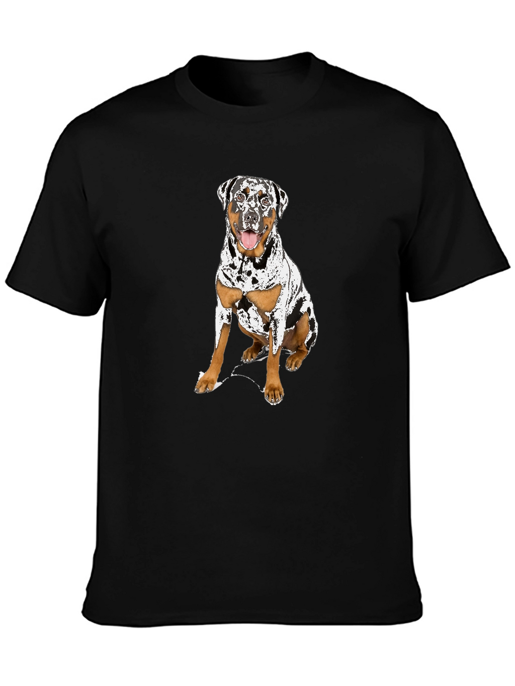 Dog Graphic T-Shirt - Black