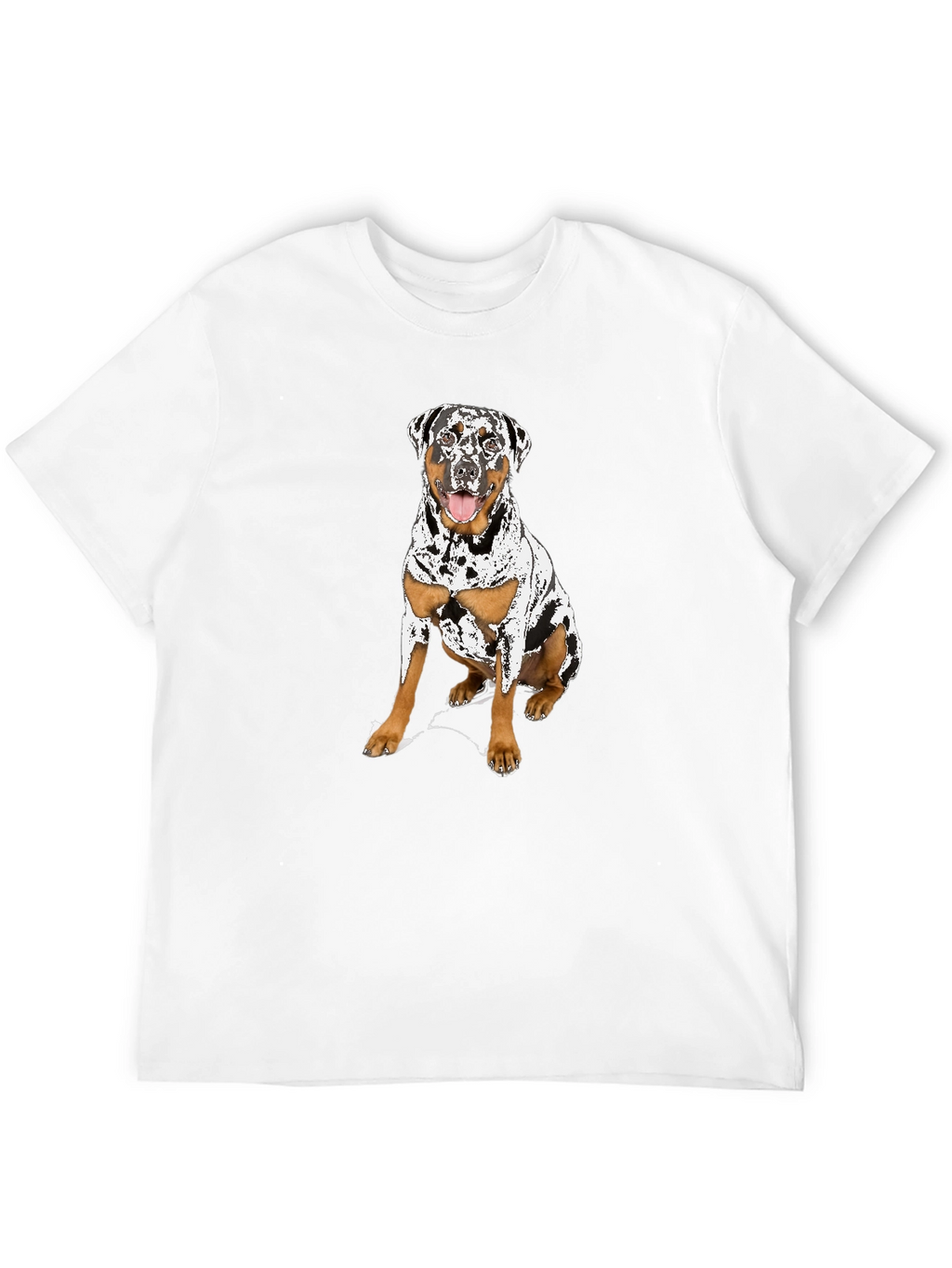 Dog Graphic T-Shirt - Black