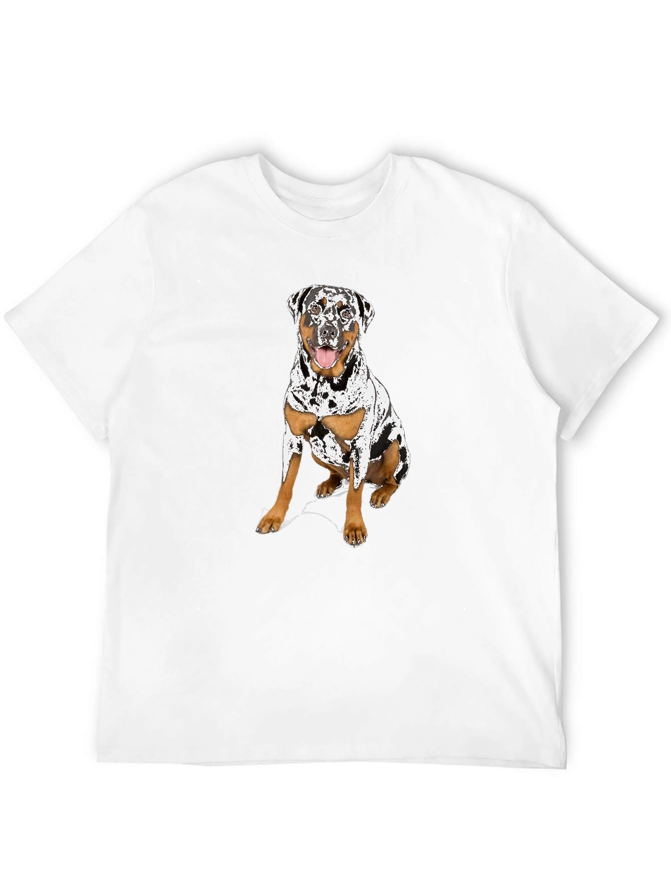 Dog Graphic T-Shirt - Black