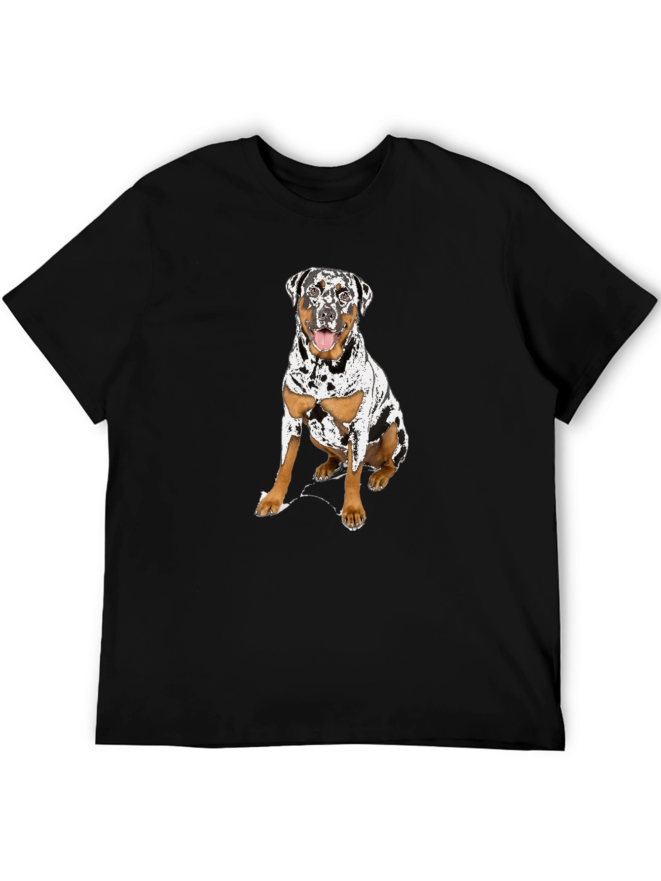 Dog Graphic T-Shirt - Black