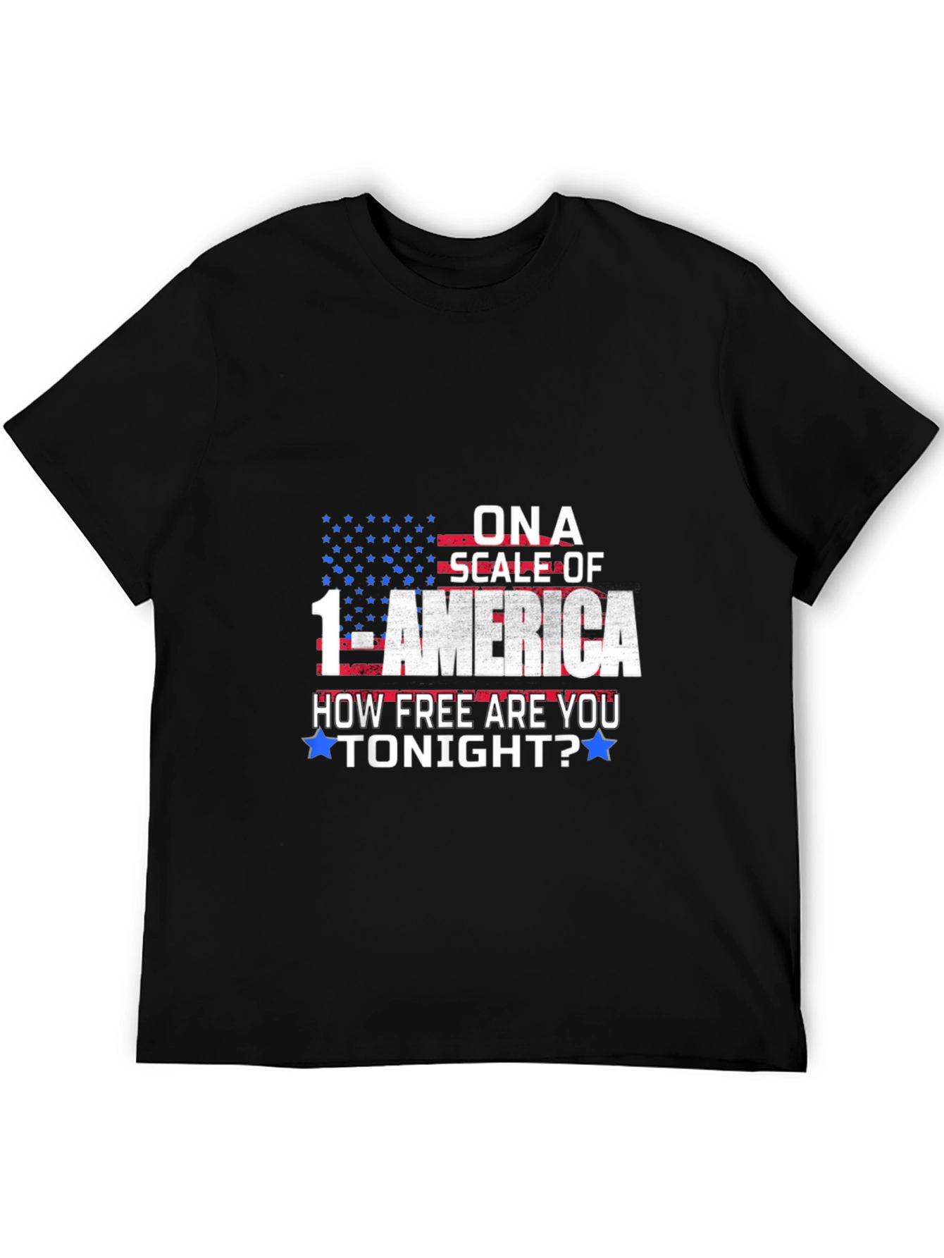 America Freedom T-Shirt Patriotic Scale of 1-America Tee