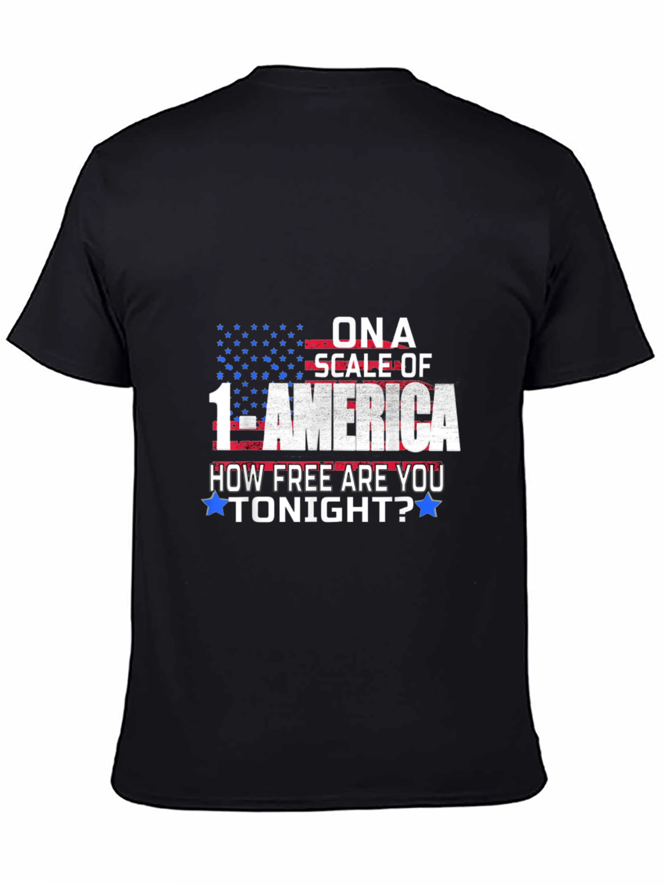 America Freedom T-Shirt Patriotic Scale of 1-America Tee