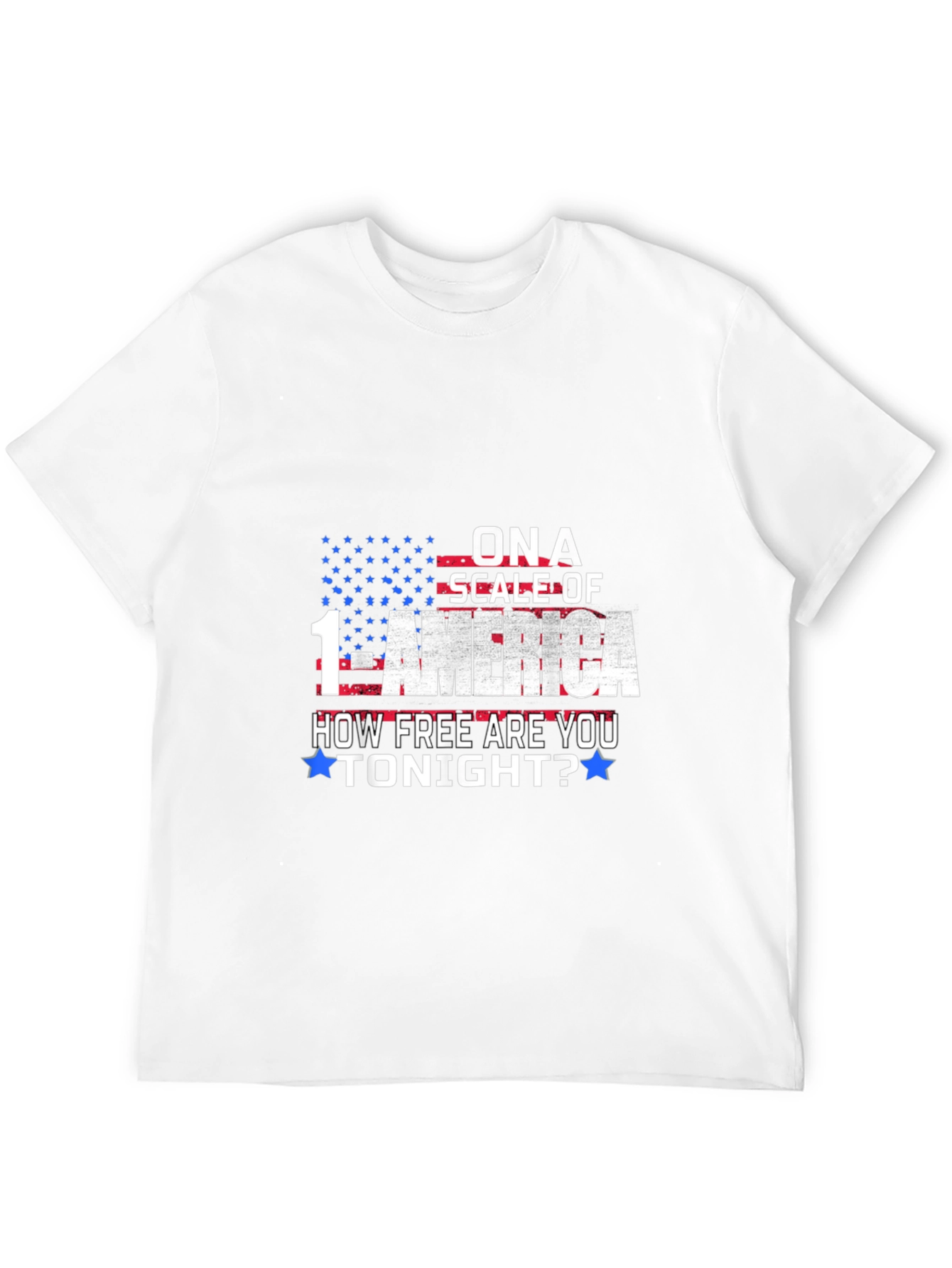 America Freedom T-Shirt Patriotic Scale of 1-America Tee