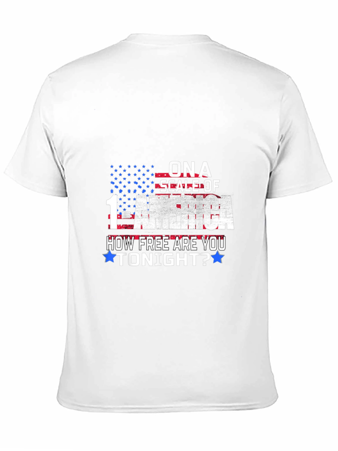 America Freedom T-Shirt Patriotic Scale of 1-America Tee