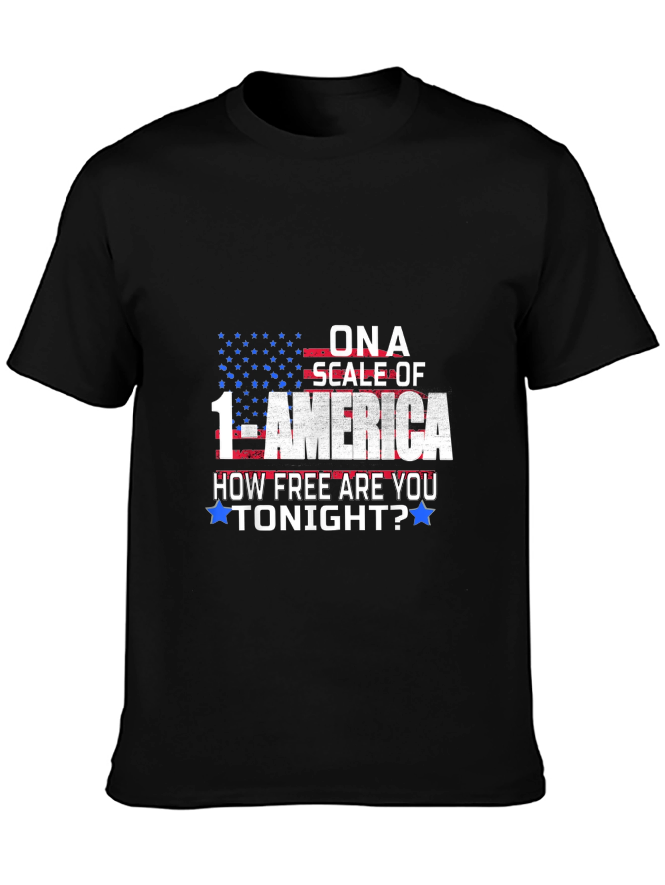 America Freedom T-Shirt Patriotic Scale of 1-America Tee