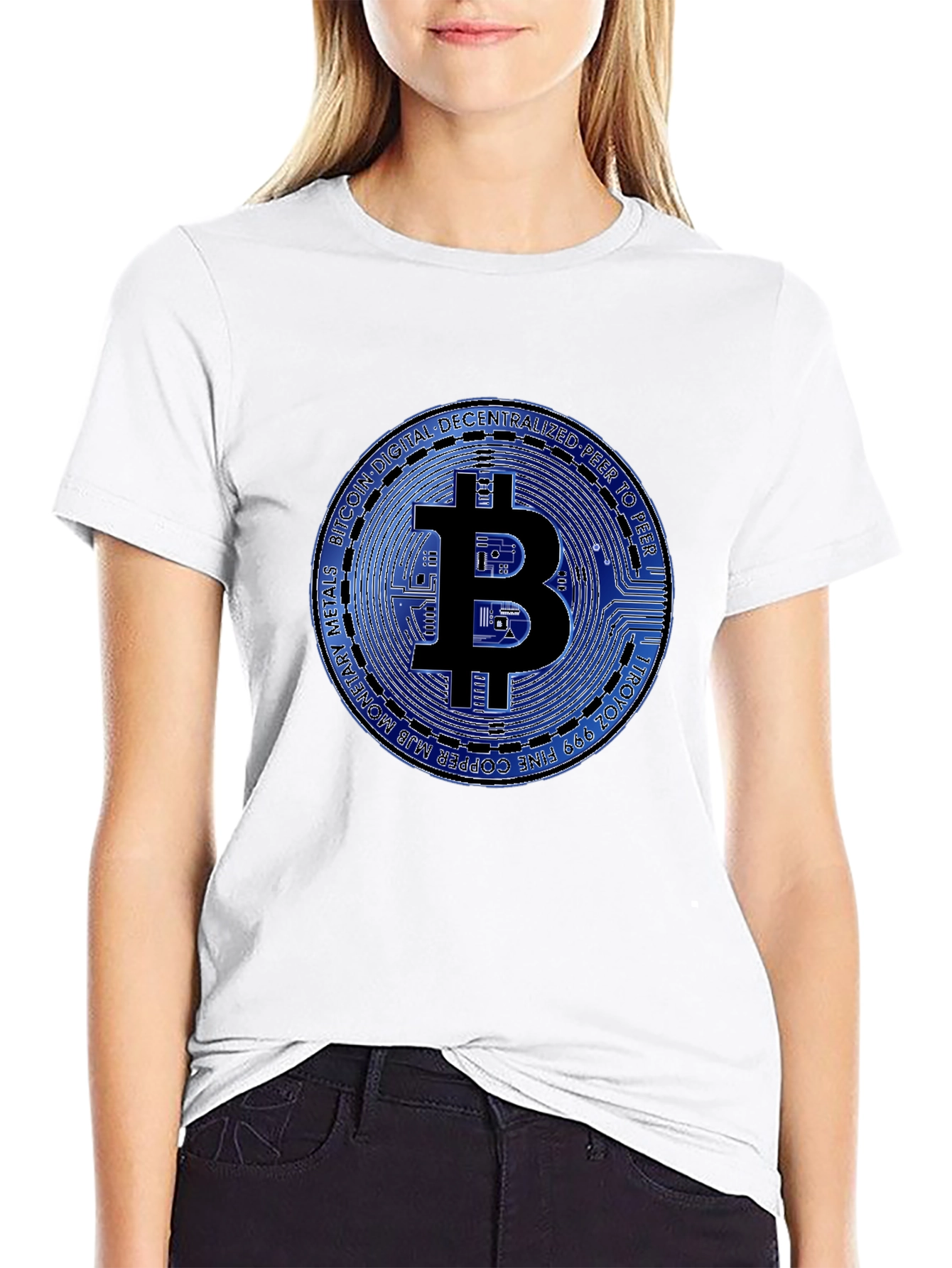 Bitcoin Graphic T-Shirt - Black Cotton Tee