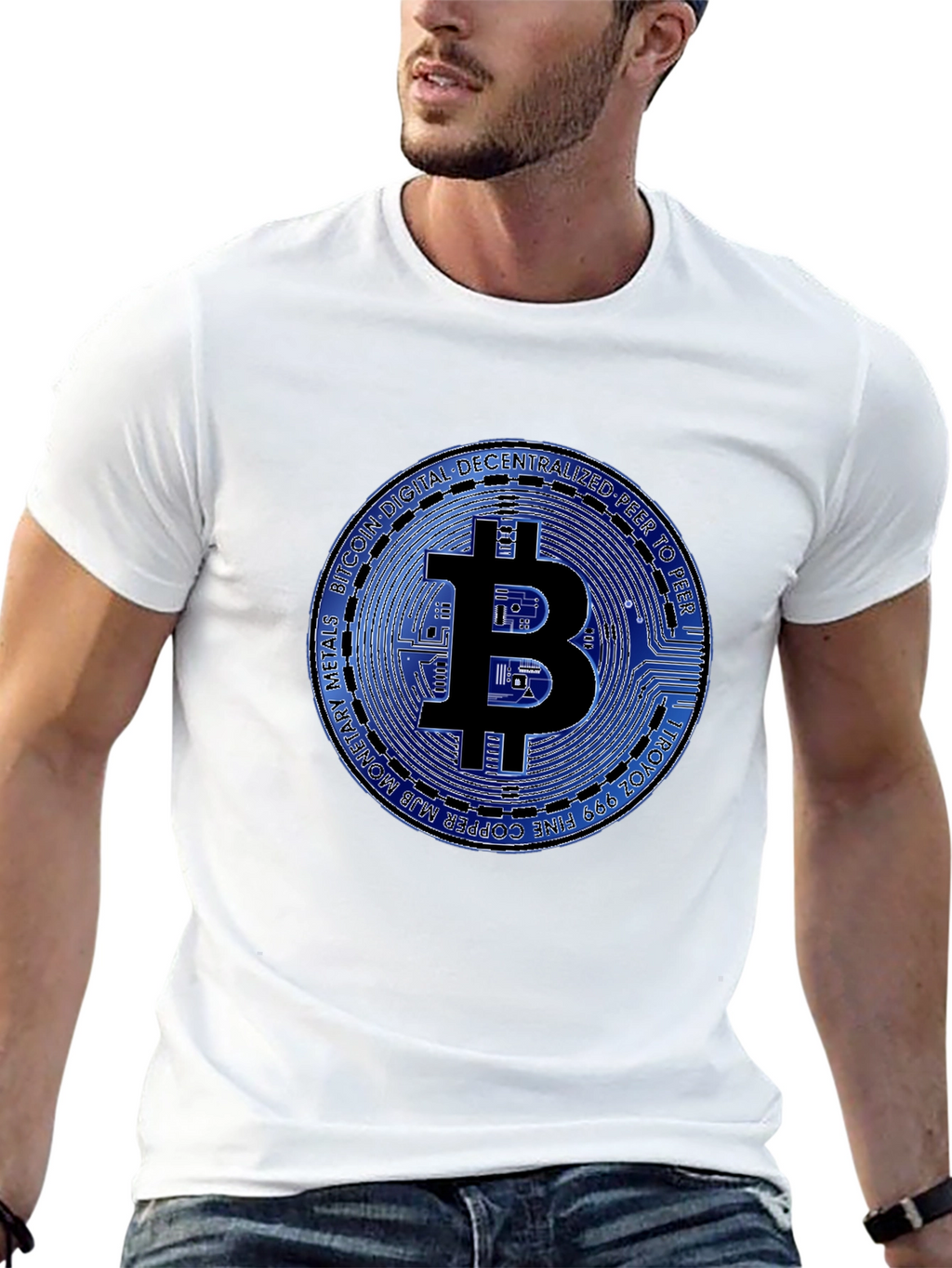 Bitcoin Graphic T-Shirt - Black Cotton Tee
