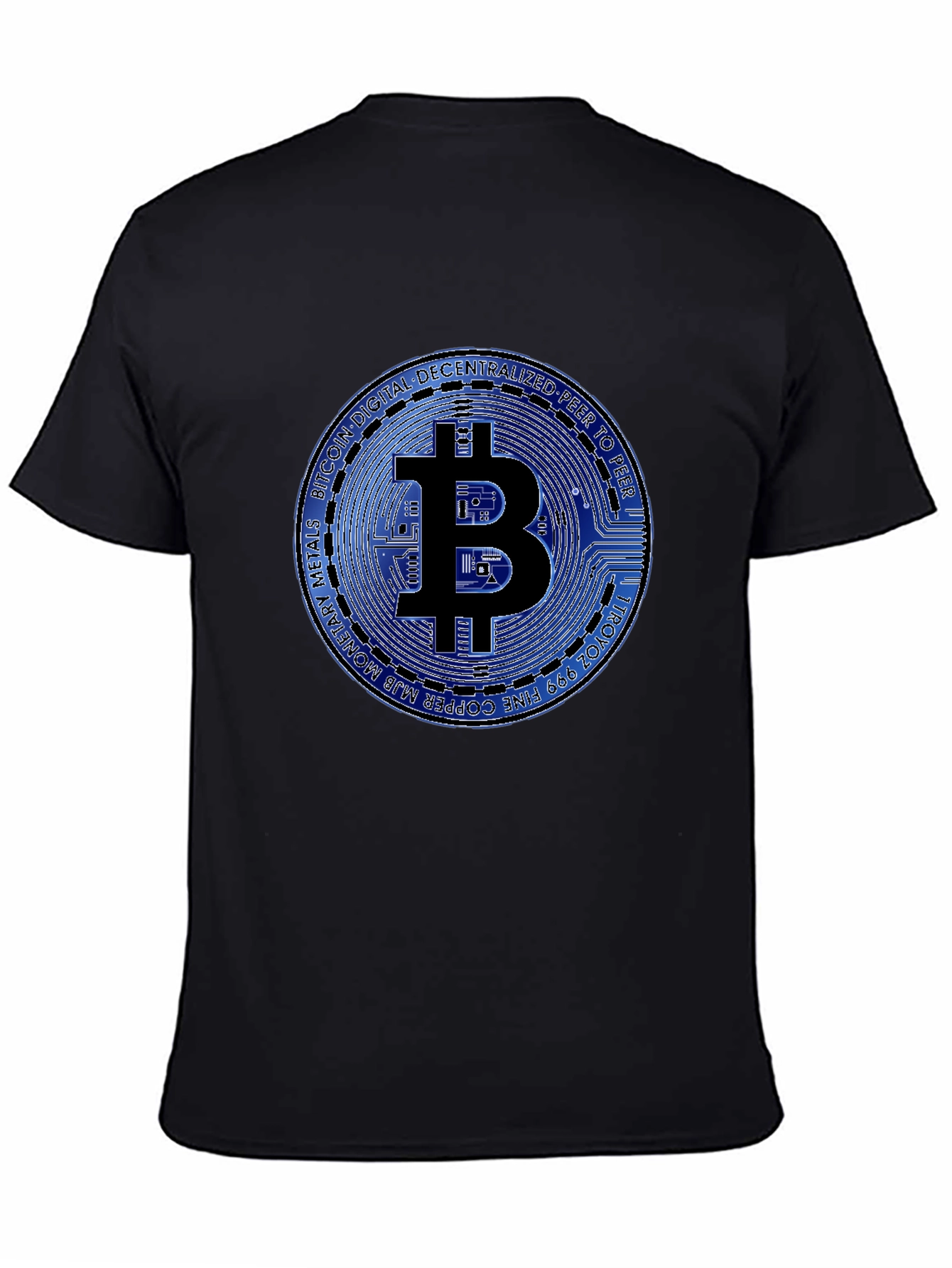 Bitcoin Graphic T-Shirt - Black Cotton Tee