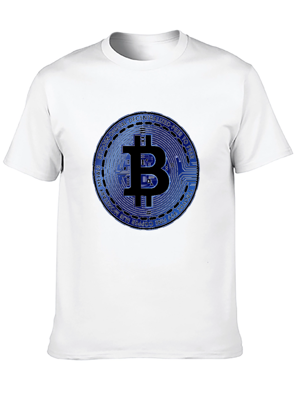 Bitcoin Graphic T-Shirt - Black Cotton Tee