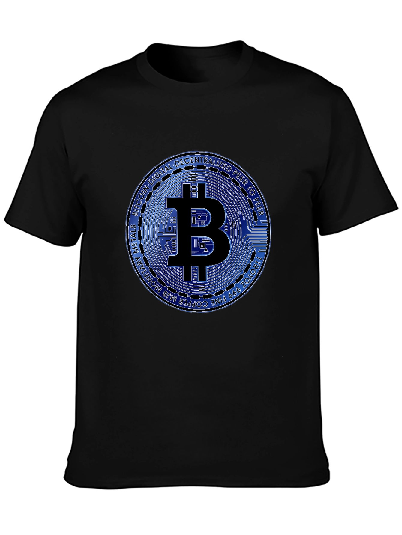 Bitcoin Graphic T-Shirt - Black Cotton Tee