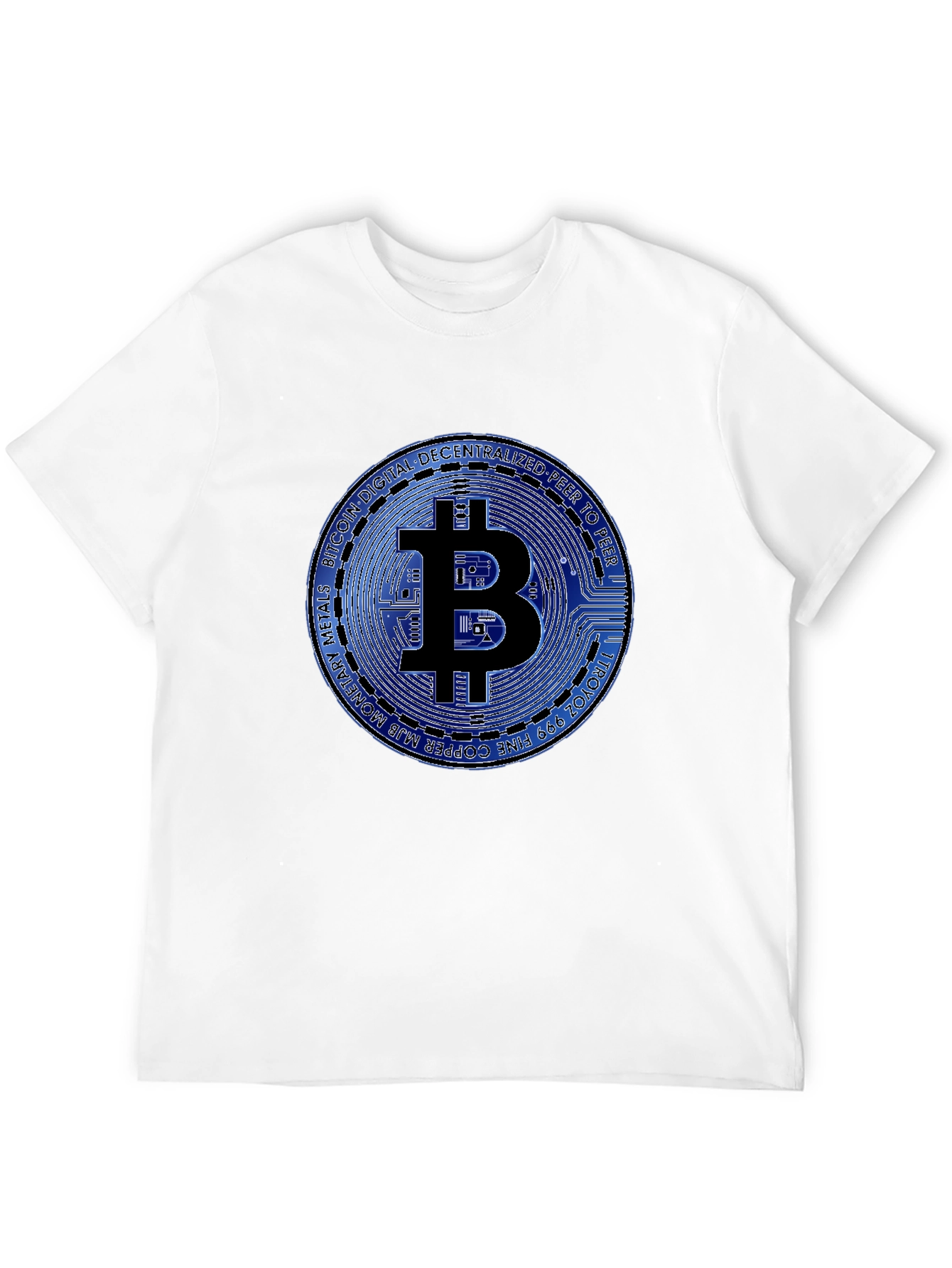 Bitcoin Graphic T-Shirt - Black Cotton Tee