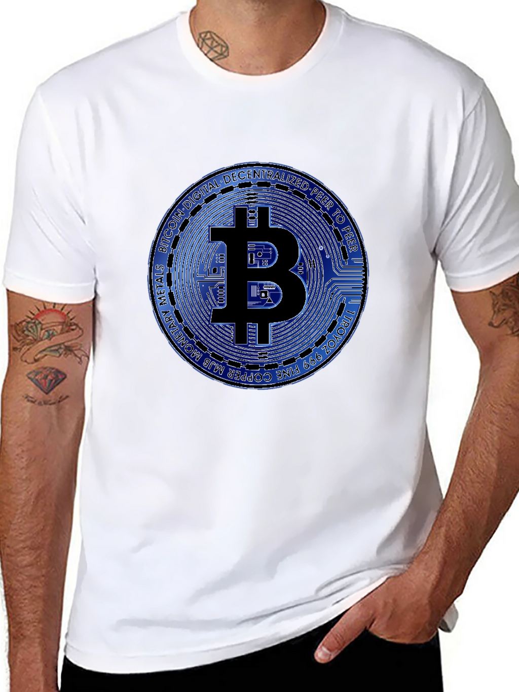 Bitcoin Graphic T-Shirt - Black Cotton Tee