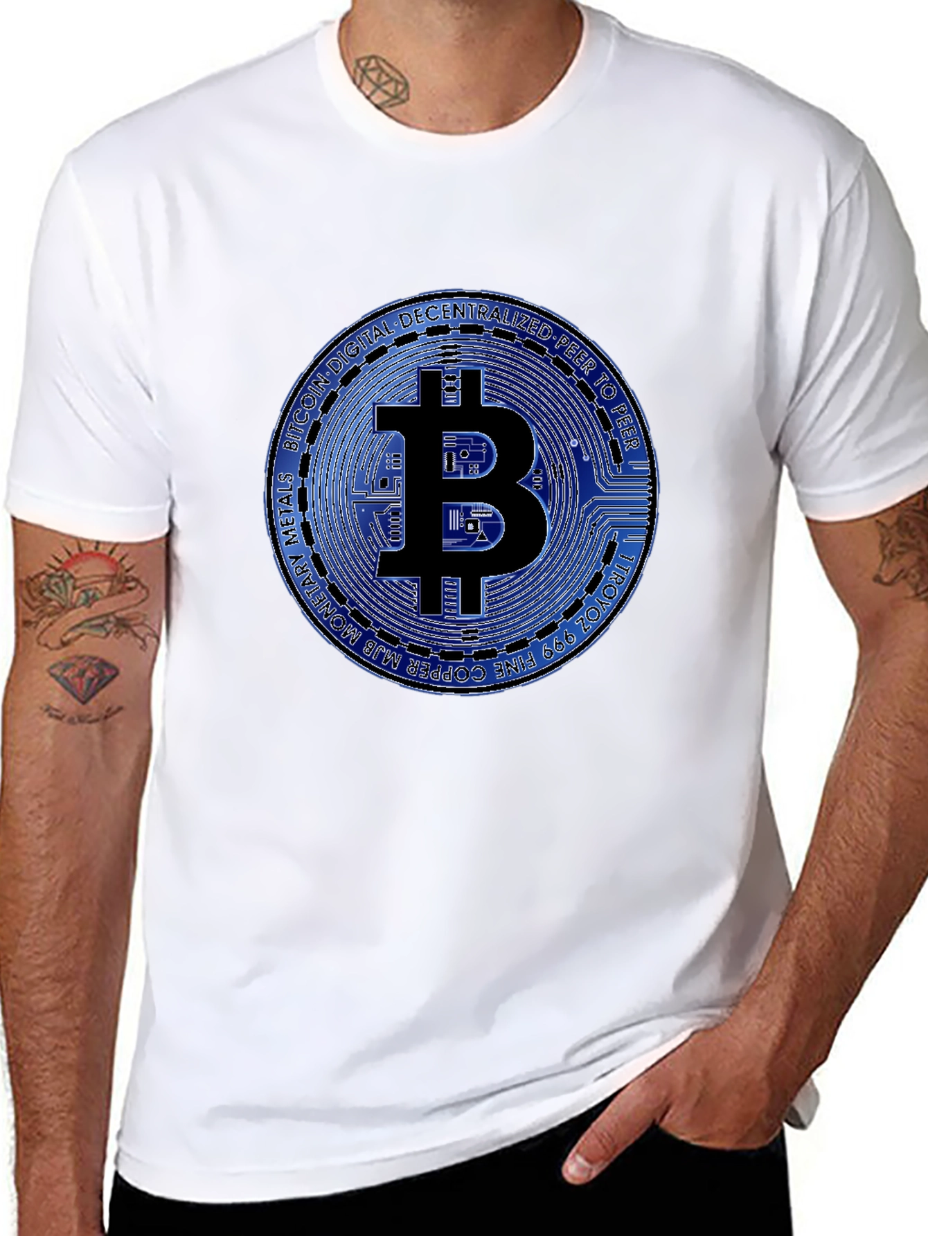 Bitcoin Graphic T-Shirt - Black Cotton Tee