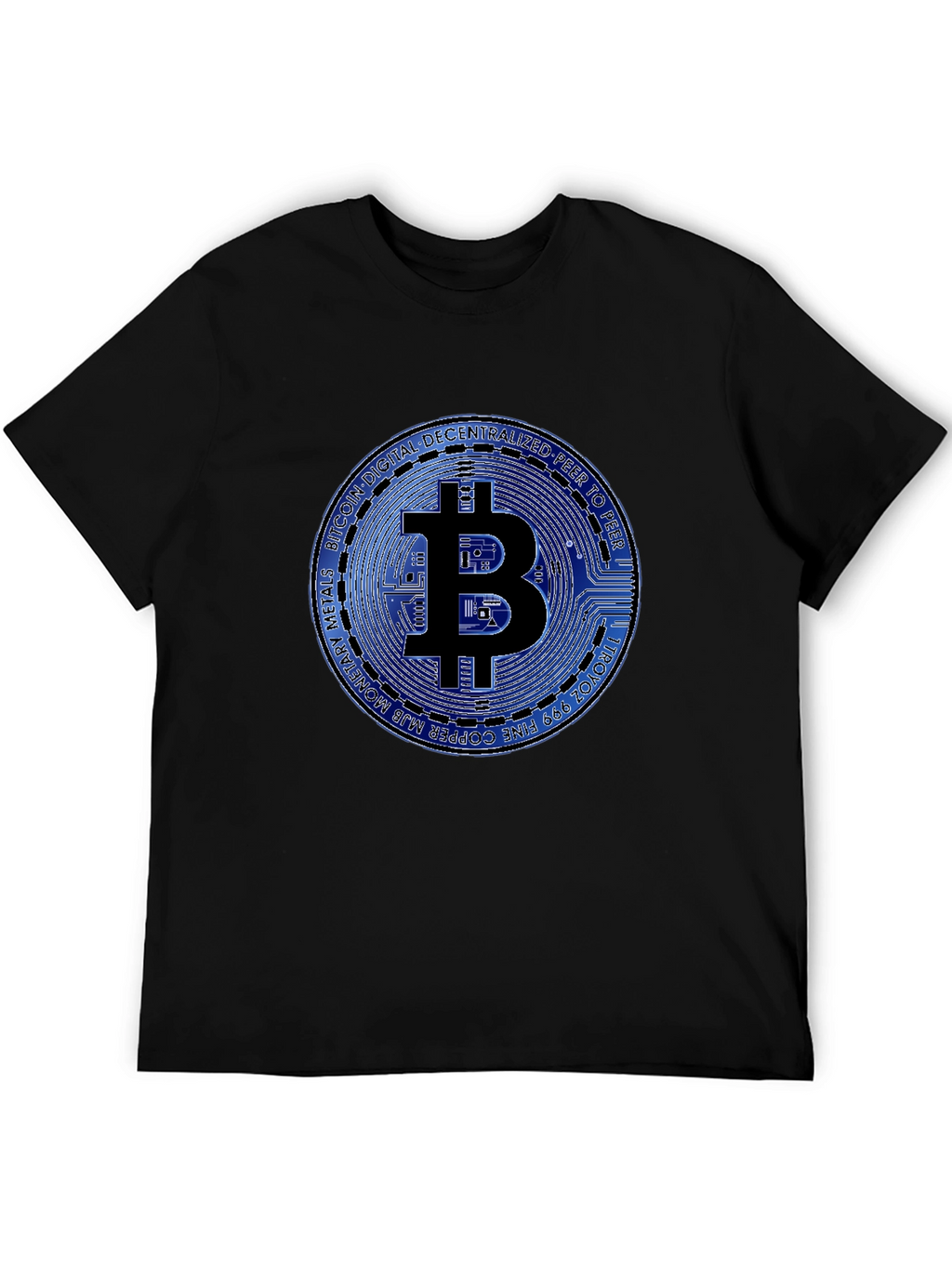Bitcoin Graphic T-Shirt - Black Cotton Tee