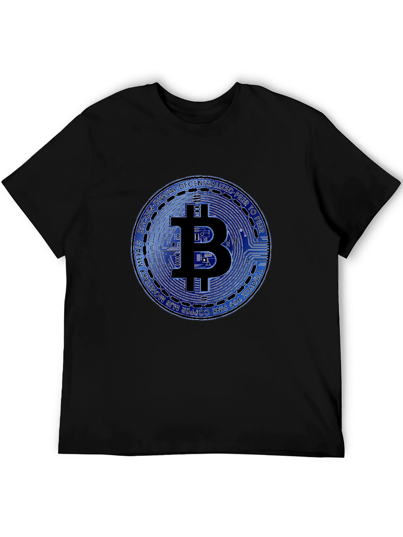 Bitcoin Graphic T-Shirt - Black Cotton Tee