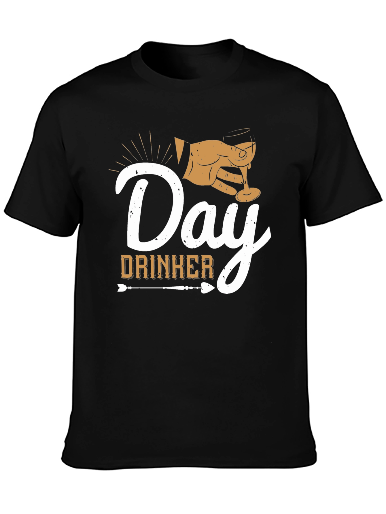 Day Drinker Graphic Tee - Black Casual T-Shirt