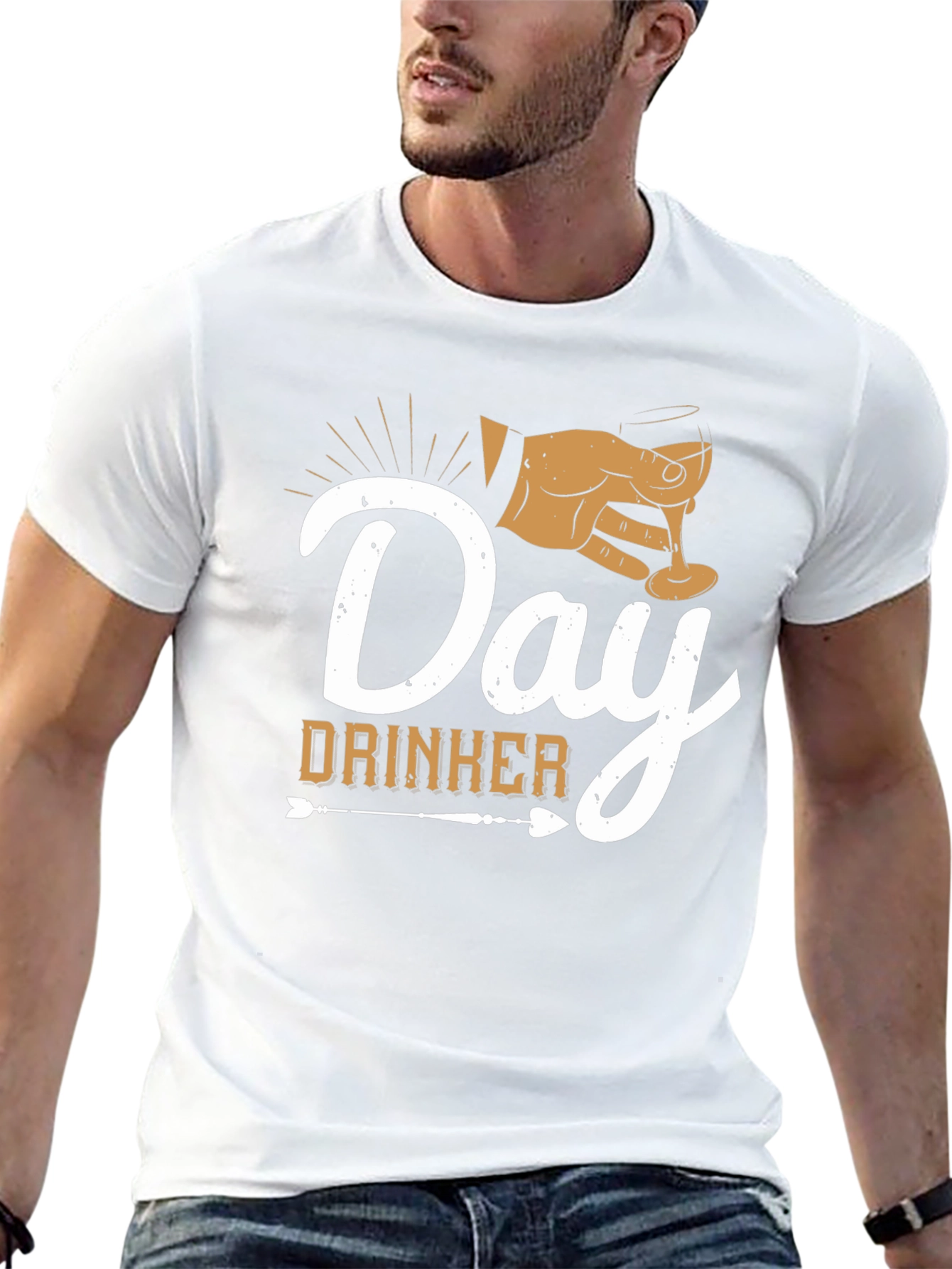 Day Drinker Graphic Tee - Black Casual T-Shirt
