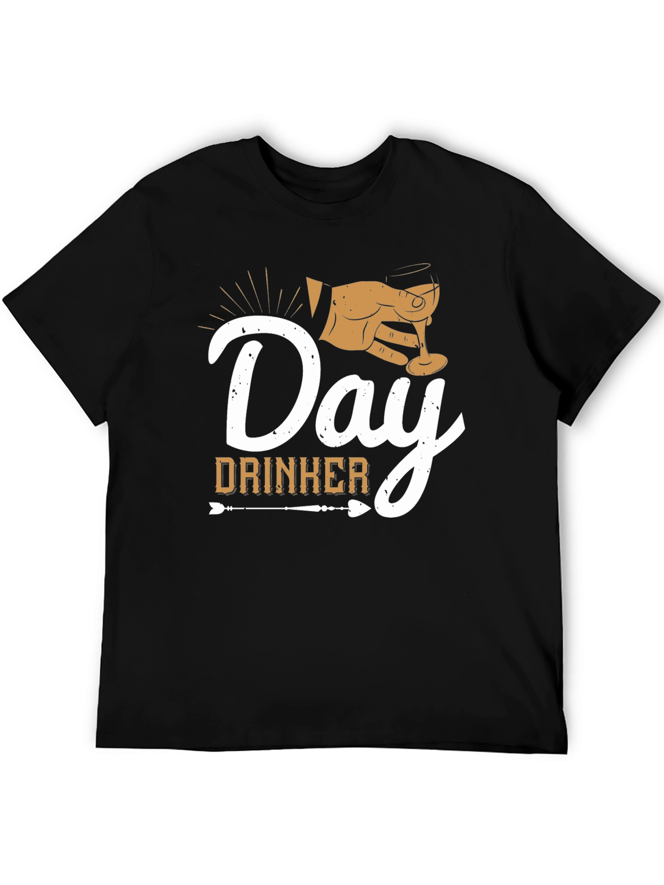 Day Drinker Graphic Tee - Black Casual T-Shirt