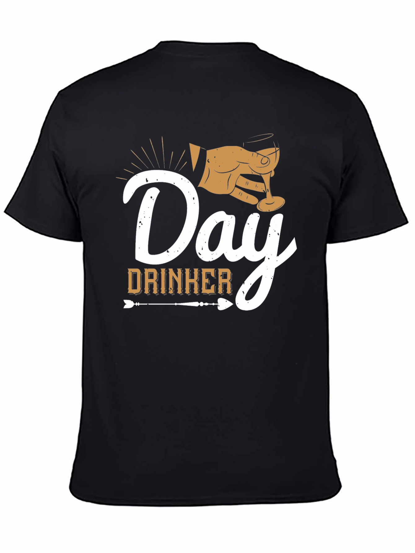 Day Drinker Graphic Tee - Black Casual T-Shirt