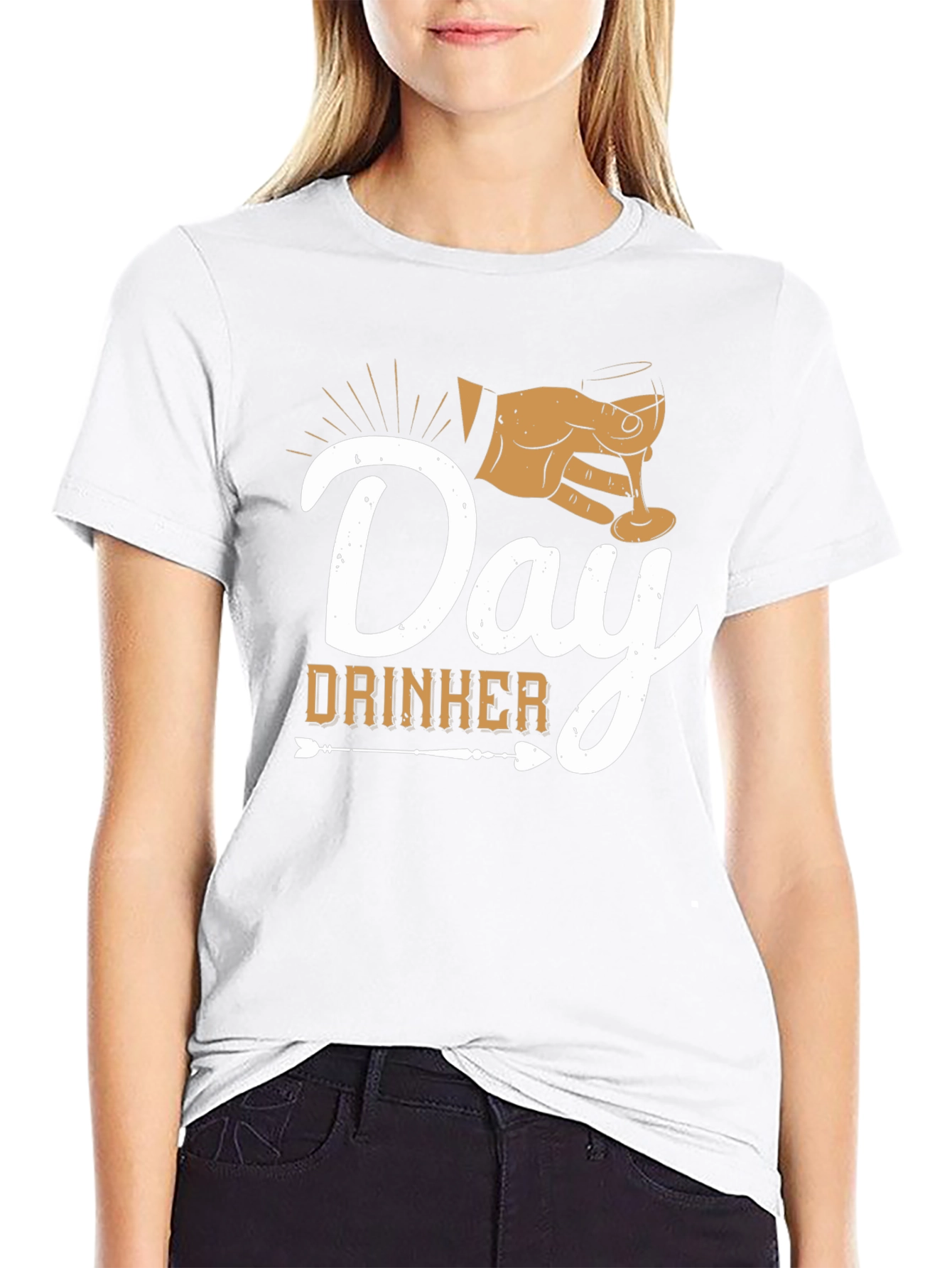 Day Drinker Graphic Tee - Black Casual T-Shirt