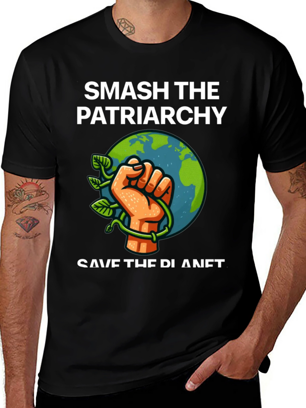 Smash Patriarchy Save Planet Graphic Tee