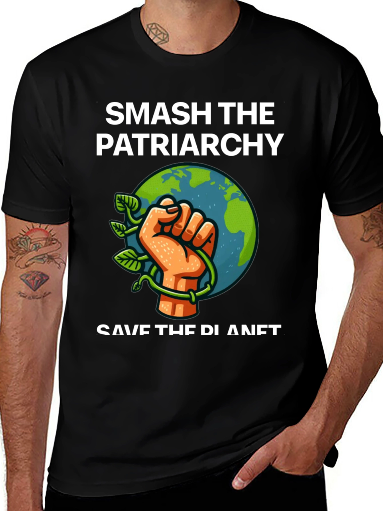 Smash Patriarchy Save Planet Graphic Tee