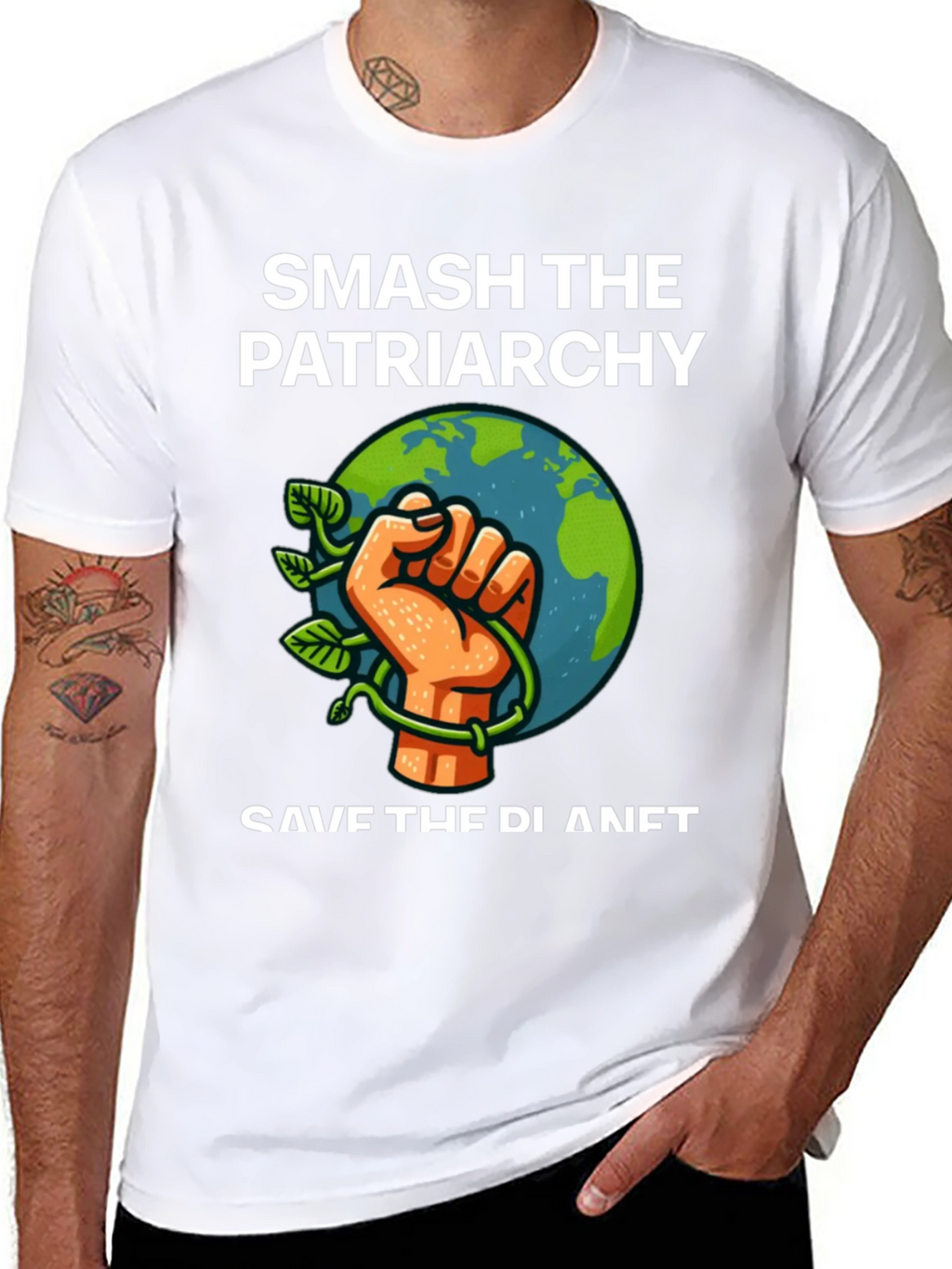 Smash Patriarchy Save Planet Graphic Tee