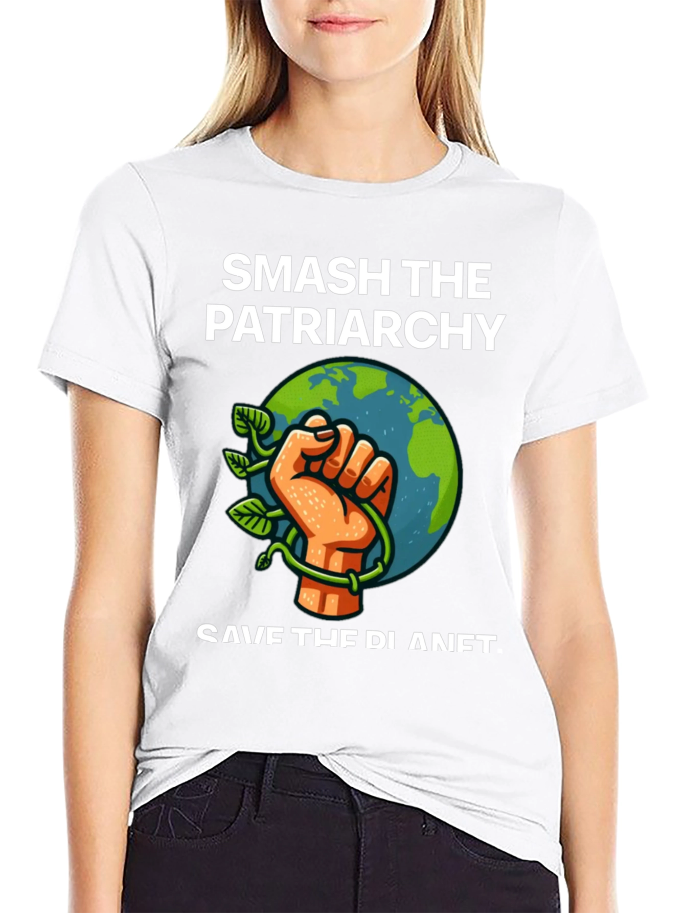 Smash Patriarchy Save Planet Graphic Tee
