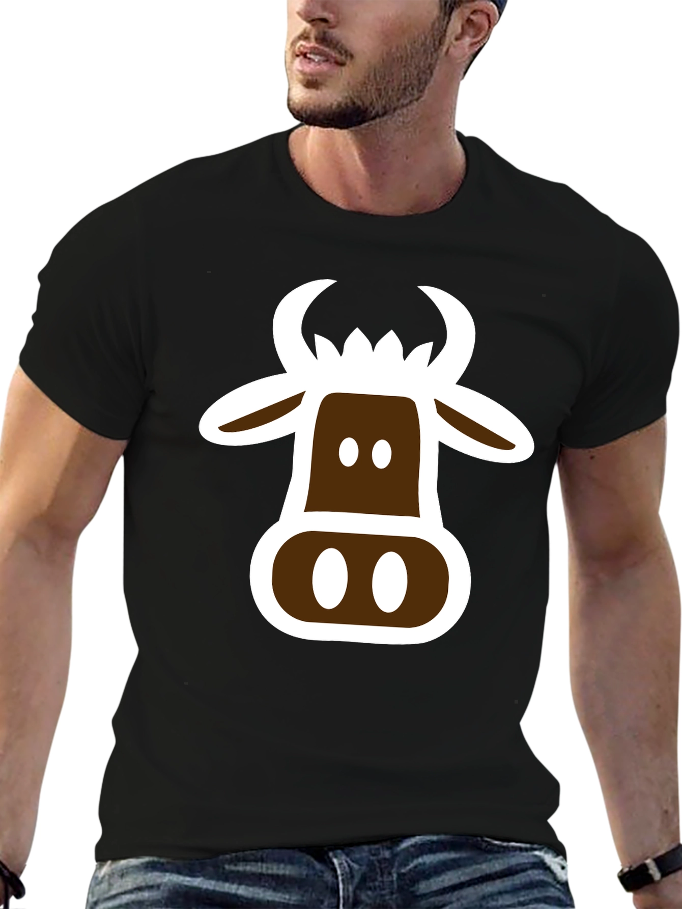 Cow Graphic T-Shirt - Novelty Tee