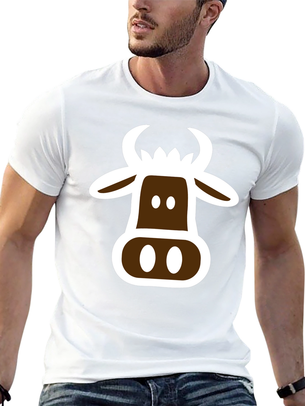 Cow Graphic T-Shirt - Novelty Tee