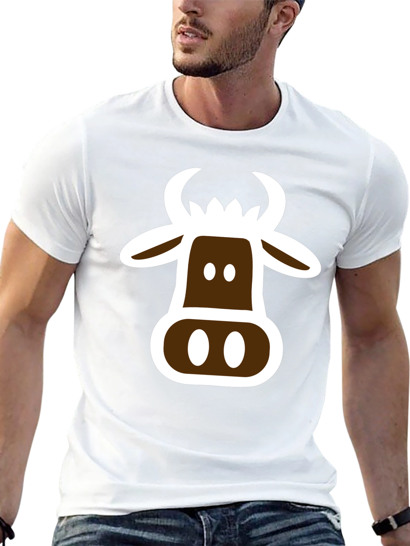 Cow Graphic T-Shirt - Novelty Tee
