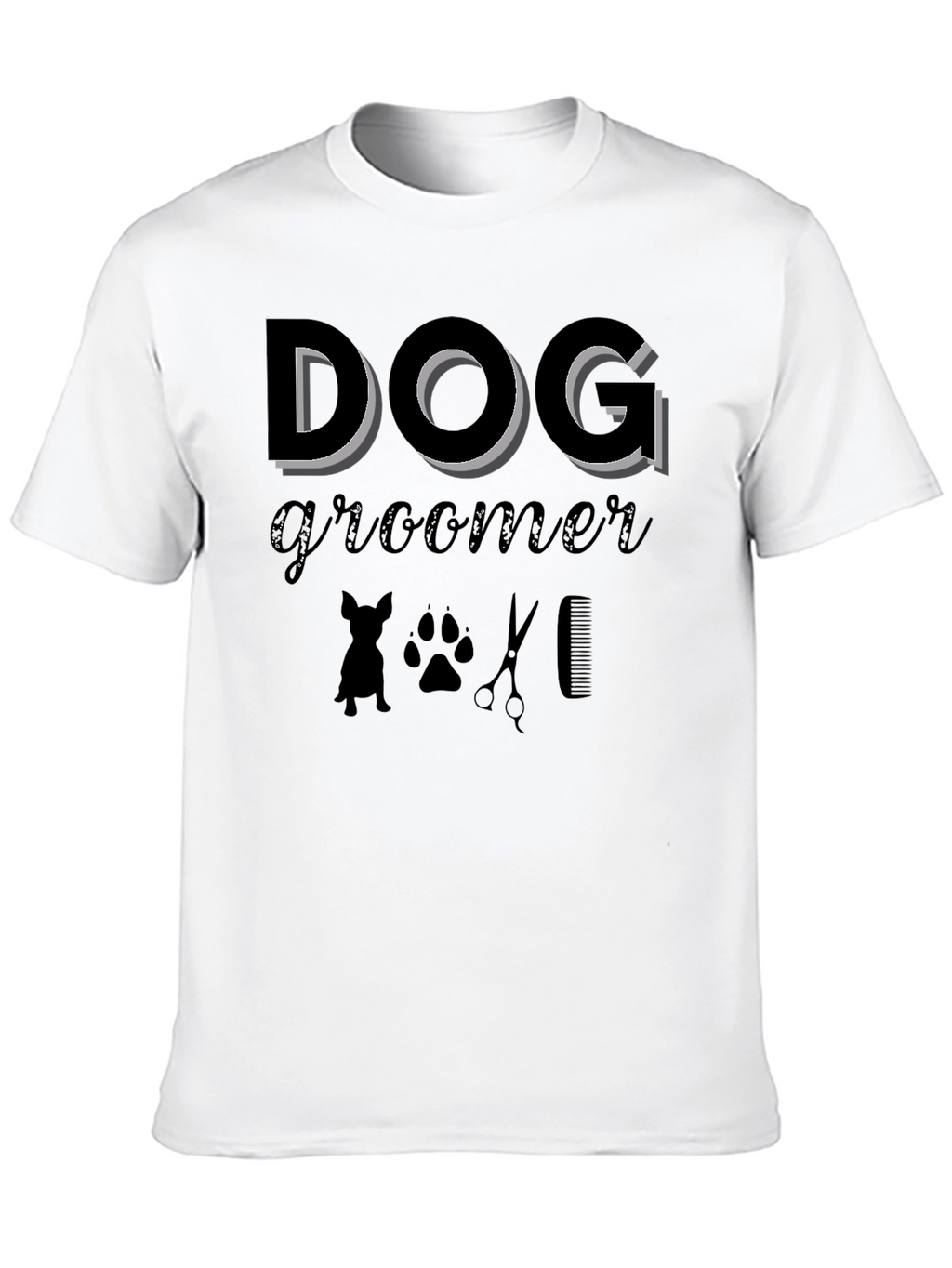 Dog Groomer T-Shirt Black