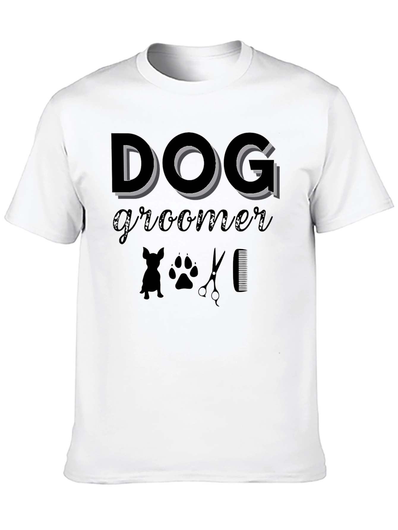 Dog Groomer T-Shirt Black