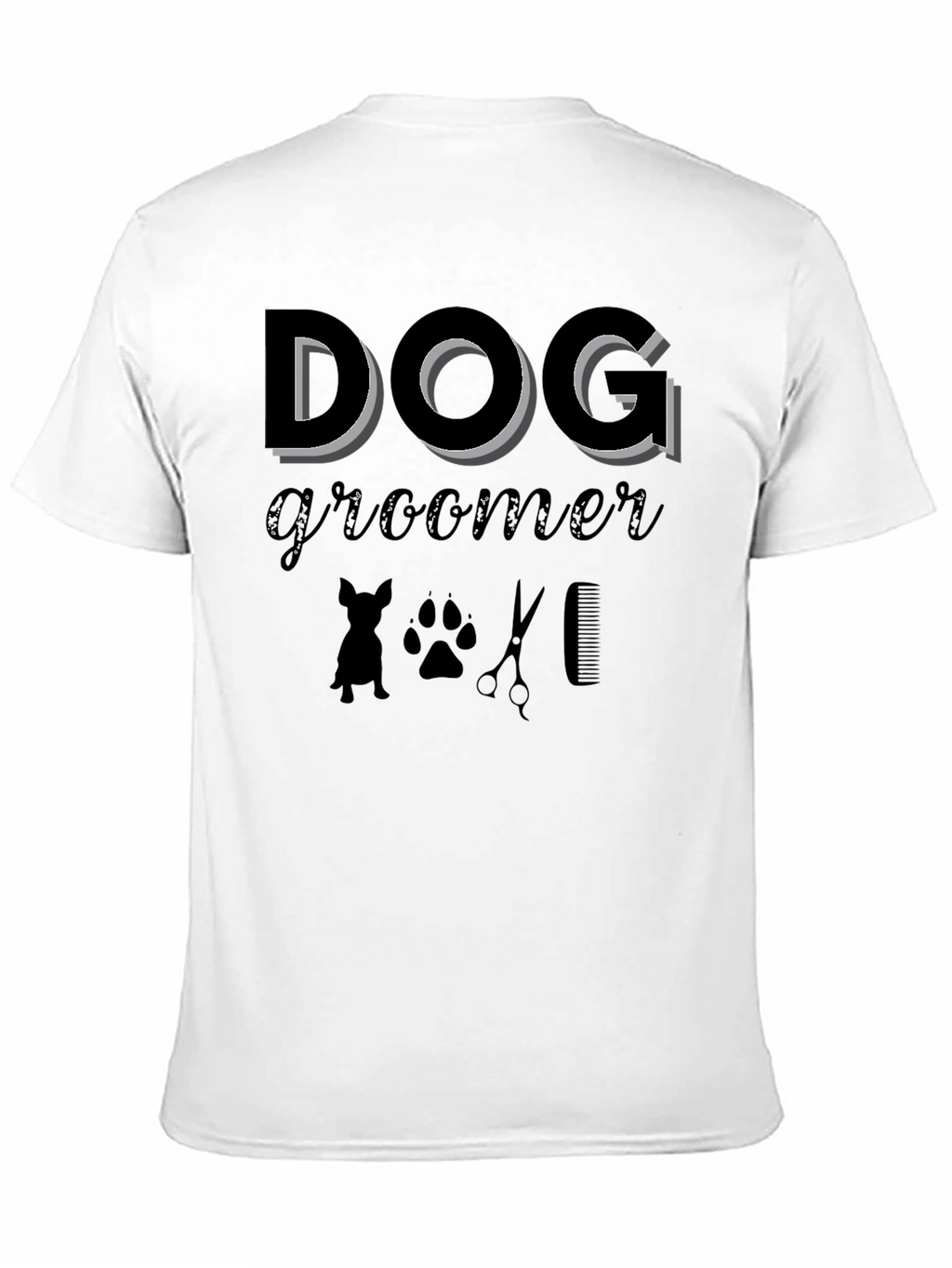 Dog Groomer T-Shirt Black
