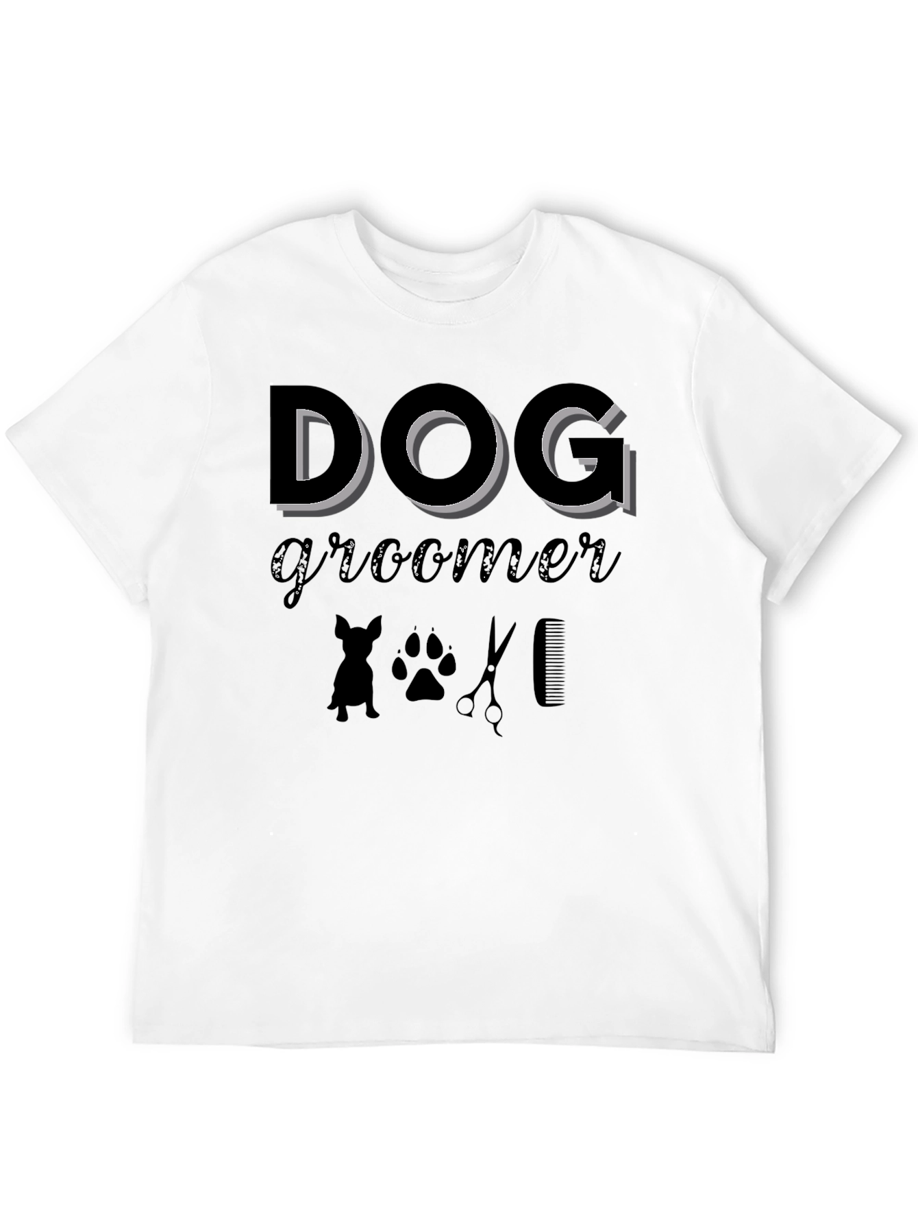 Dog Groomer T-Shirt Black