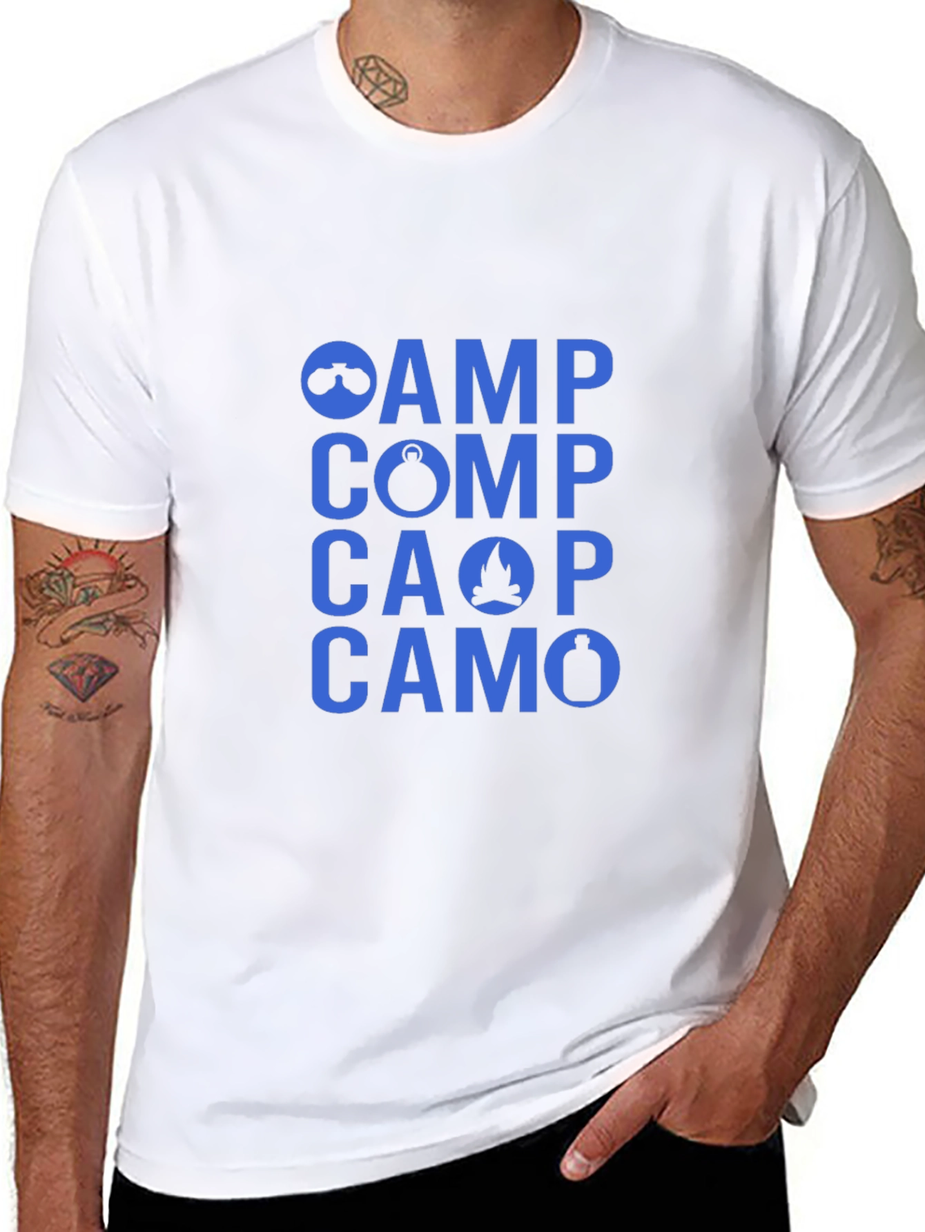 Camping Adventure Tee - Camp Comp CAOP CAMO
