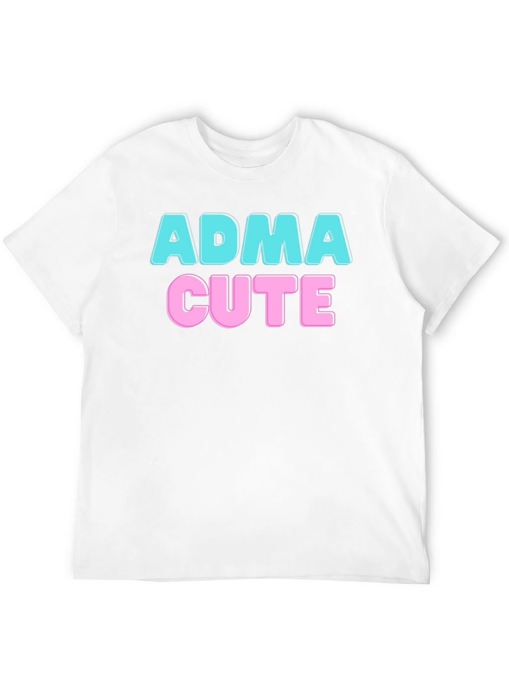 ADMA Cute Graphic Tee - Black T-Shirt