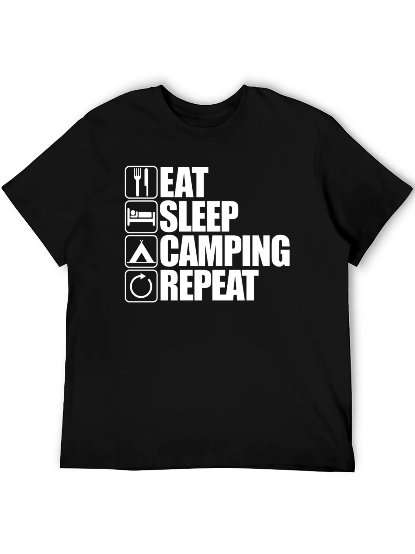 Eat Sleep Camping Repeat T-Shirt