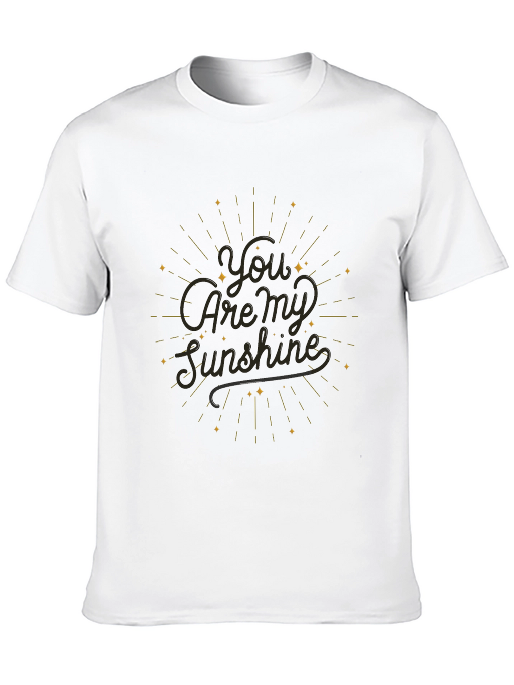 You Are My Sunshine Black T-Shirt