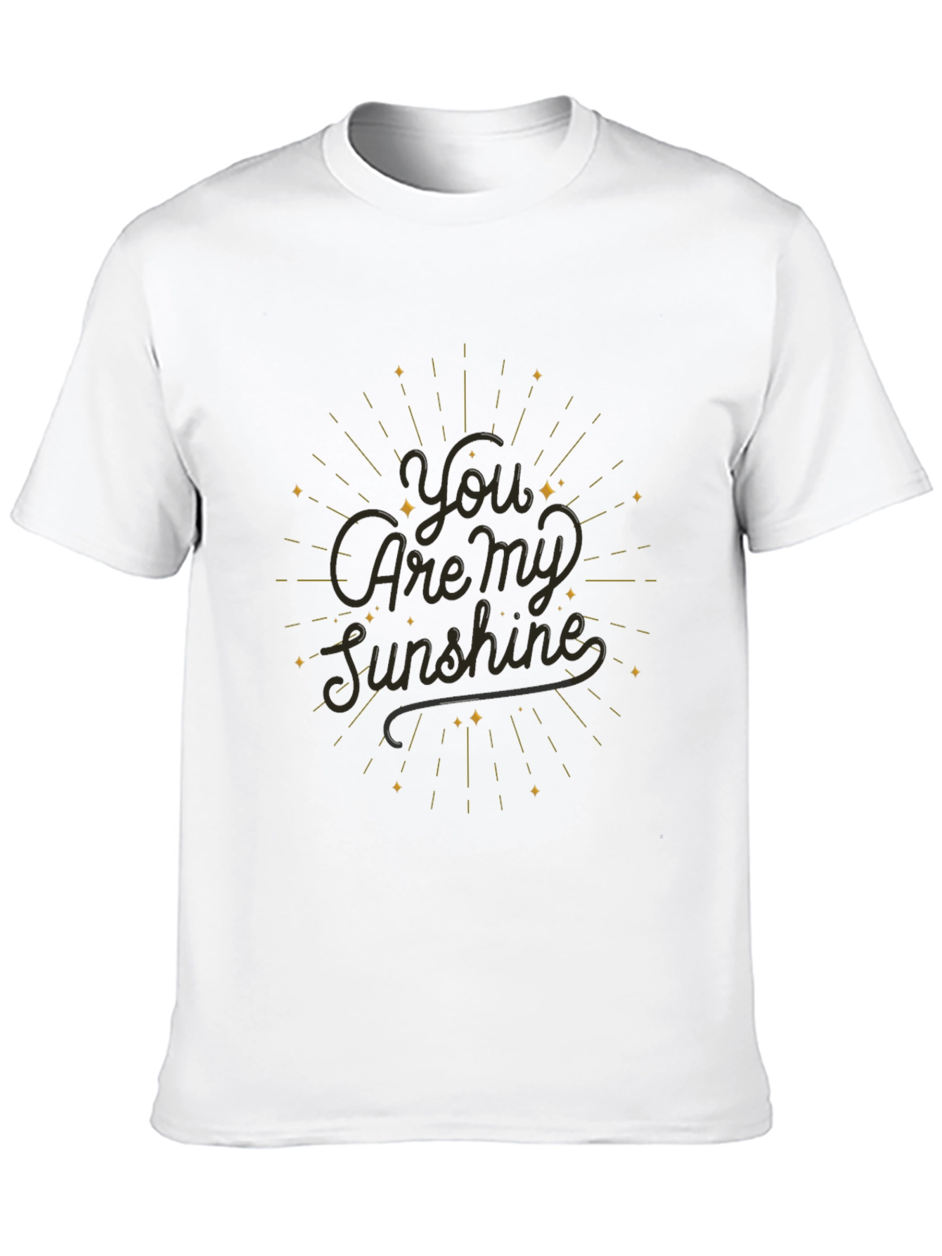 You Are My Sunshine Black T-Shirt